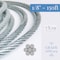 Laureola Industries 1/8" 7x19 Stainless Steel Aircraft Wire Rope 304 Grade, 150 ft ZAG18-SS304-719-150 - alternate 2